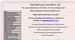 Desktop Screenshot of importedlaces.com